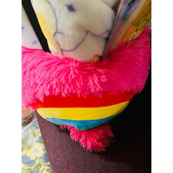 Care-bear pink giant Easter large fluffy basket 13x14 inches high includes pink - Picture 10 of 14